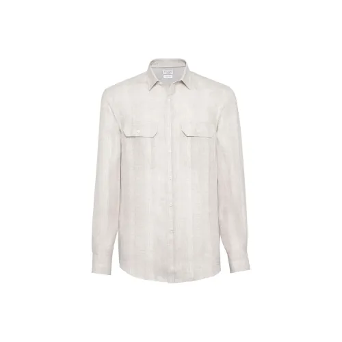 Brunello Cucinelli Striped Button Up Shirt