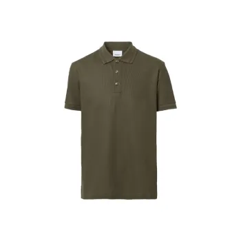 Burberry Polo Shirts Men Dark Olive Green