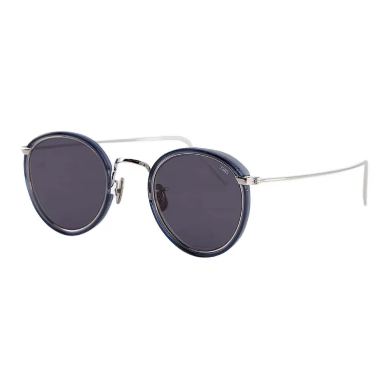 EYEVAN 7285 Titanium Acetate Round Sunglasses Unisex Gold-0