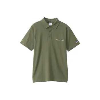 Champion Polo Shirts Unisex Army Green