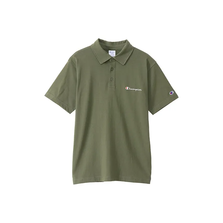 Champion Polo Shirts Unisex Army Green-0