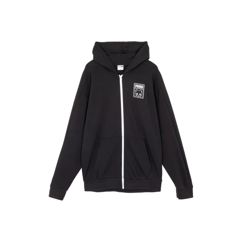 PUMA NEKO GRAPHIC T7 FZ HOODIE Sweatshirt Unisex Black-0