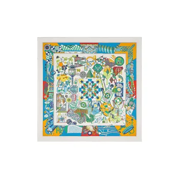 HERMES Silk Scarves Women's Multicolor