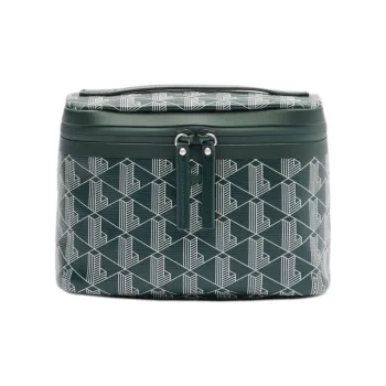 LACOSTE Cotton Makeup Bag Women's Green