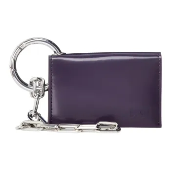 DIESEL Cow Leather Card Holder Women's Purple