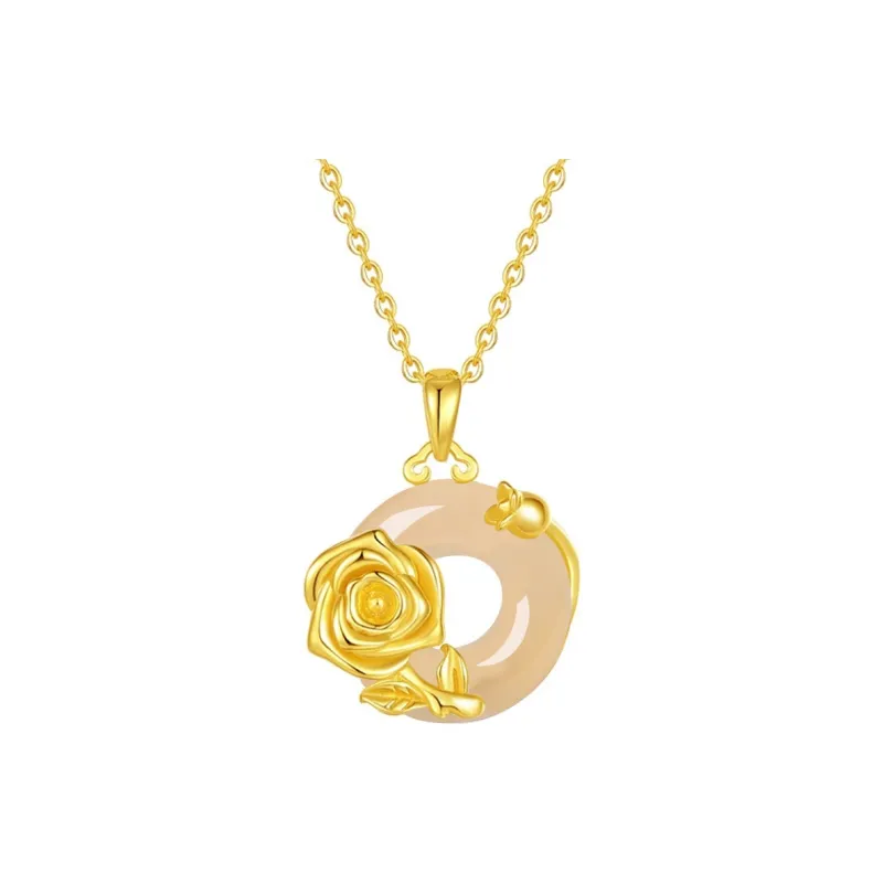 Celebrate The Great Blessing Chalcedony Necklaces Women's-0