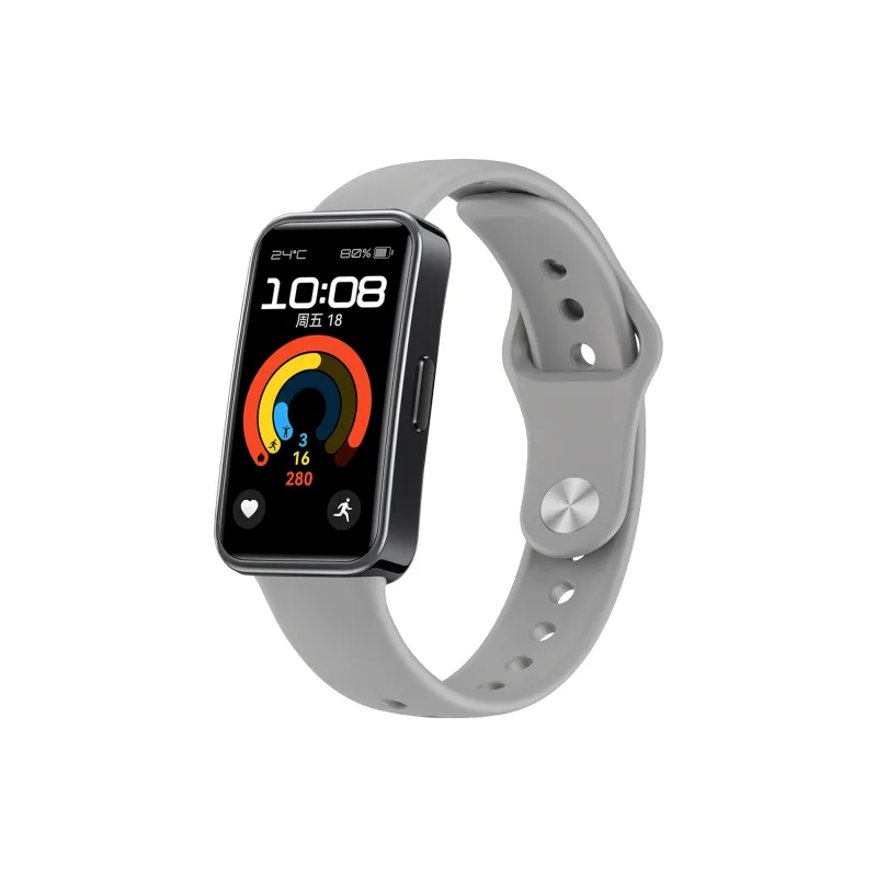 MUZHITIANKONG Huawei Compatibility Watch Band 22CM Silicone Material-4