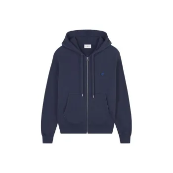 Maison Kitsune Fox Head Patch Zipped Hoodie