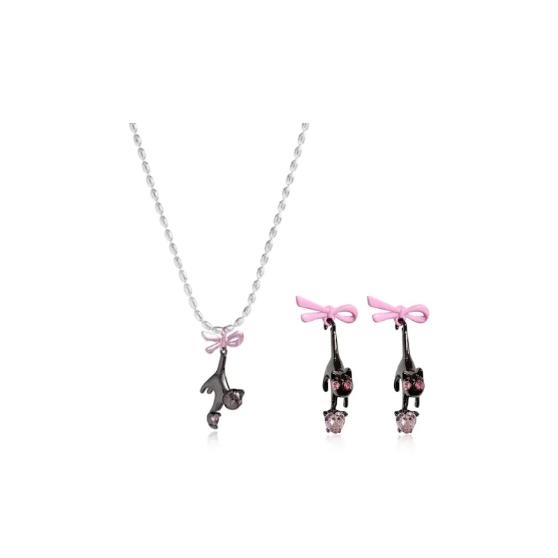 SHEEHHYY Alloy Stud Earrings Women's-4