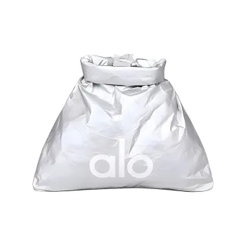 Alo Yoga Polyethylene Handbag Regular Unisex Silver