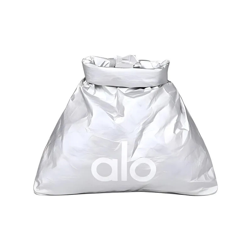 Alo Yoga Polyethylene Handbag Regular Unisex Silver-0