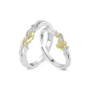 CHINA GOLD S925 Silver Rings Unisex