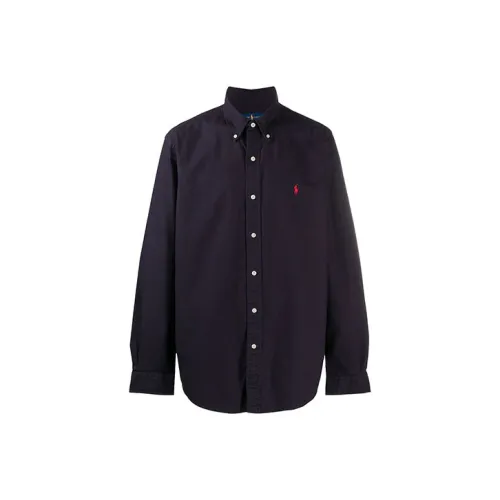polo embroidered Ralph Lauren Button office-accessories Collar Shirt