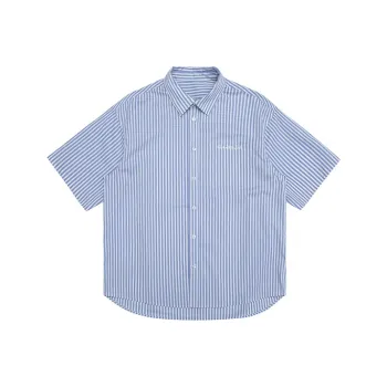 URBAN STANDARD Shirts Men Blue White Stripes