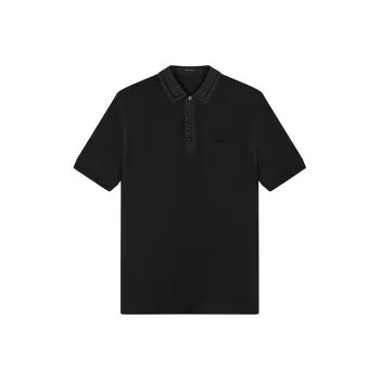 DAVID NAMAN Etruscan Series Polo Shirts Men Black