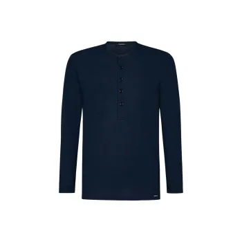 TOM FORD Crewneck Henley Pajama T-Shirt
