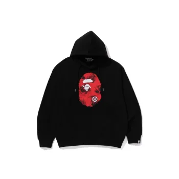A BATHING APE Floral Solid Camo Ape Head Relaxed Fit Pullover Hoodie