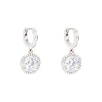 Kate Spade Something Sparkly Spade Huggies Earrings