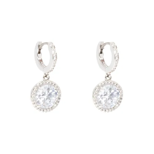 Kate Spade Something Sparkly Spade Huggies Earrings