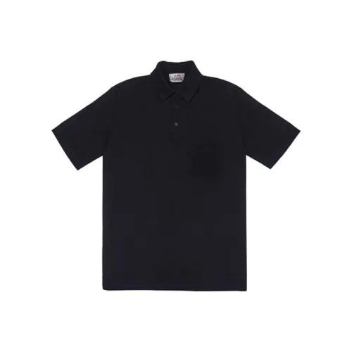 HERMES Polo Shirts Men Black