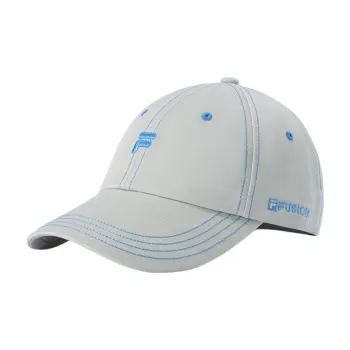 FILA Cotton Baseball Caps Unisex Light Clear Gray