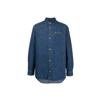 VERSACE Shirts Unisex Blue