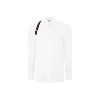 Alexander McQueen Logo Tape Harness Detailed Shirt