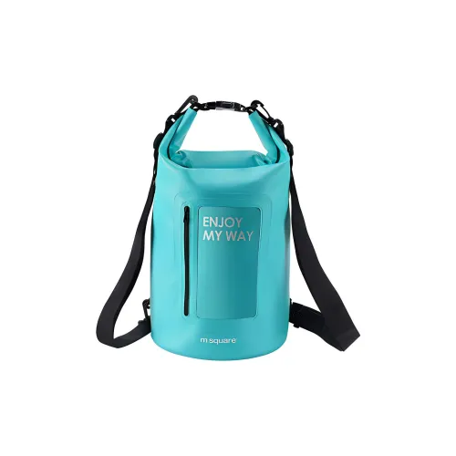 M Square Polyester Waterproof Bag Seaside Snorkeling Bag Crossbody Bag Sling Bag Backpack Swim Bag Unisex Blue