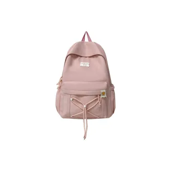 Single Warehouse Twill Backpack Unisex Black/Pink/Yellow/Light Green/Beige