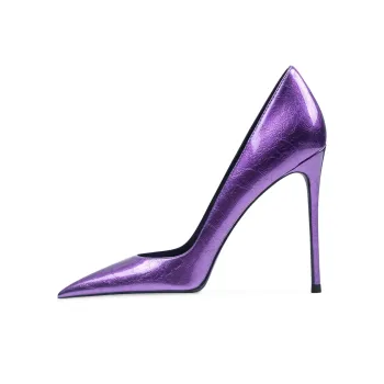 Ganxiaojie Slim Heel High Heels Women's Purple