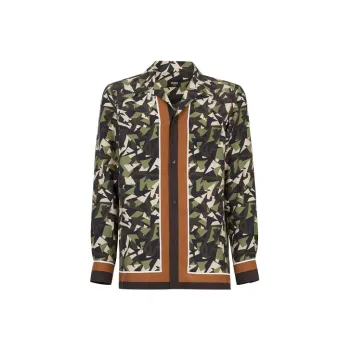 FENDI Multi Tonal Silk Shirt