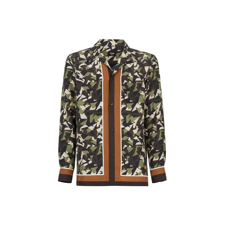 FENDI Multi Tonal Silk Shirt-0
