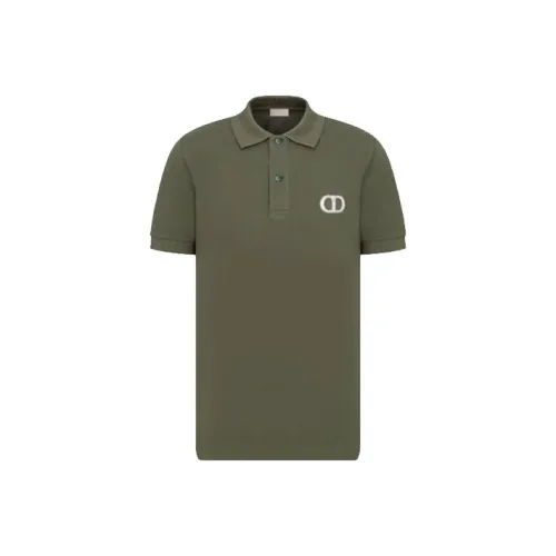 DIOR Dior Quarterly New Products SS22 Polo Shirt Men's Olive