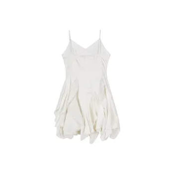 GLEE DIARY Slip Dress Women's White