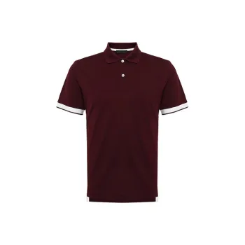 PRADA Polo Shirts Men Dark Red