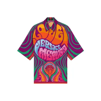 VERSACE Shirts Men Orange