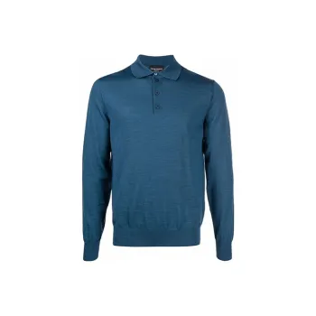EMPORIO ARMANI Polo Shirts Men Blue