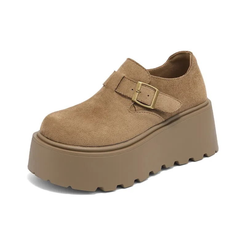 La Chapelle Casual Single Shoes Women's Khaki-1