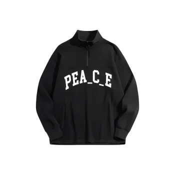 PEACEBIRD MEN Eye C Collaboration Series Sweatshirt Men's Black