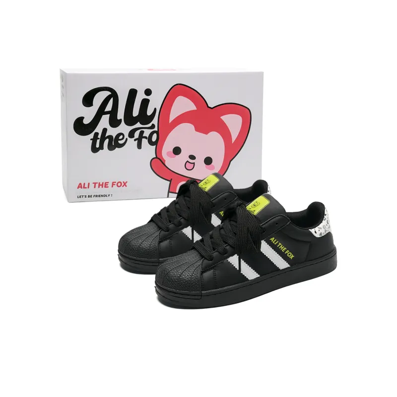 ALI THE FOX Slip Resistant, Abrasion Resistant, Lightweight, Breathable Low Top Skateboard Shoes Unisex-17
