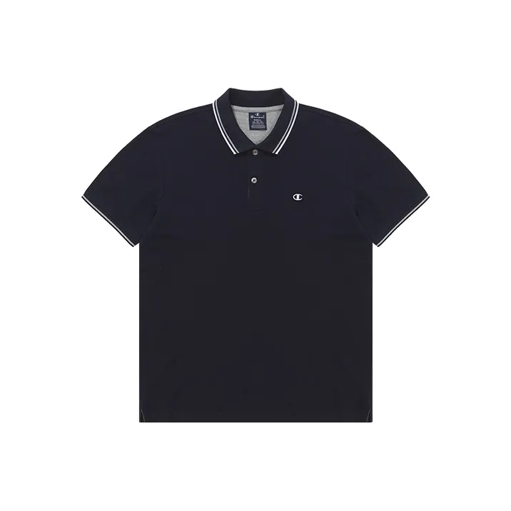 Champion SS22 Letter Solid Color Polo Shirt Summer Unisex-0