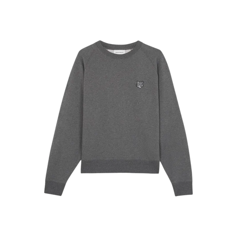 Maison Kitsune Bold Fox Head Patch Oversized Sweatshirt-0