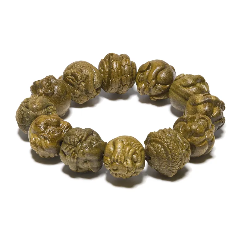 Crabs Green Sandalwood Bracelets Unisex-0