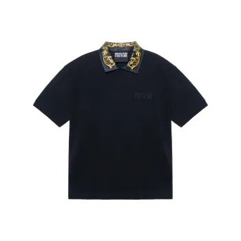 VERSACE JEANS COUTURE Polo Shirts Men Black