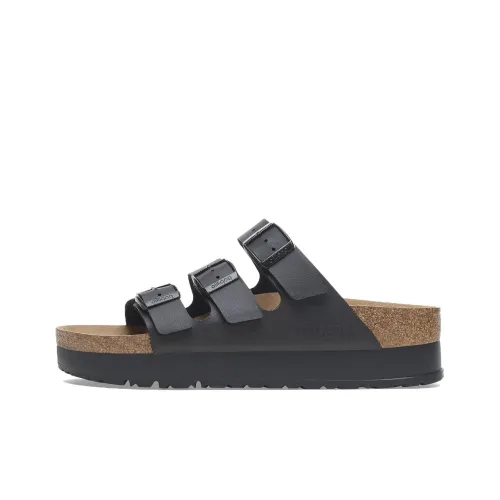 Birkenstock Florida Abrasion Resistant Slide Slippers Women's Black Narrow