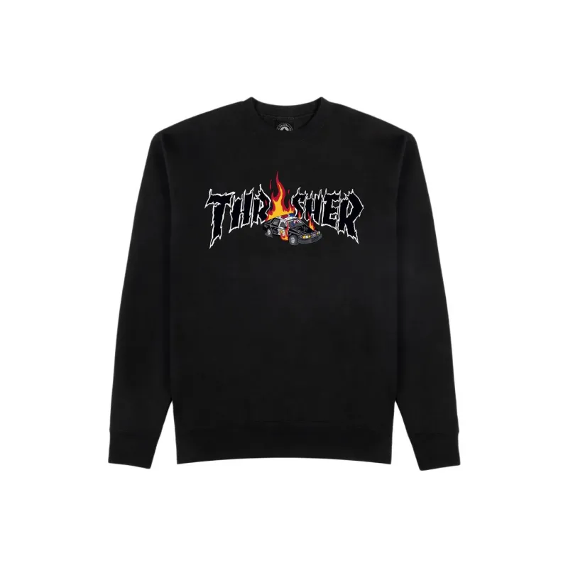 Thrasher Sweatshirt Unisex Black-0