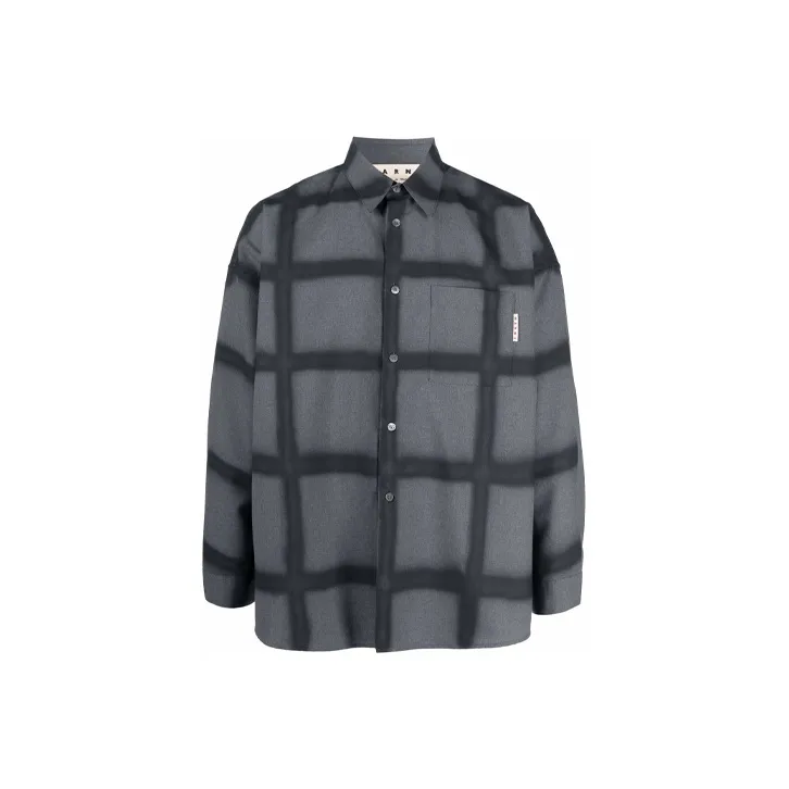 MARNI Shirts Men Gray-0