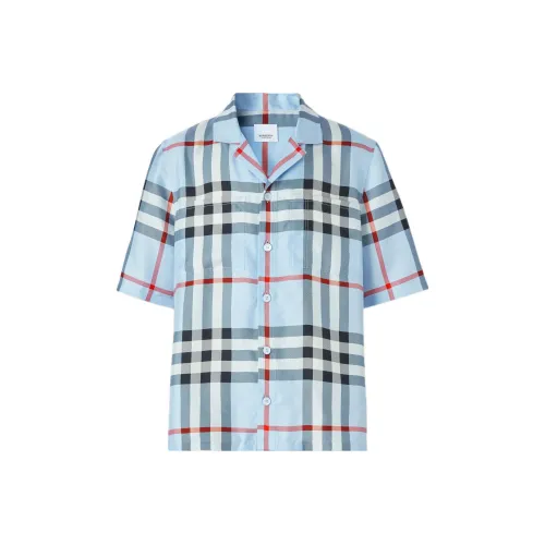 Burberry Silk Check Short Sleeve Shirt