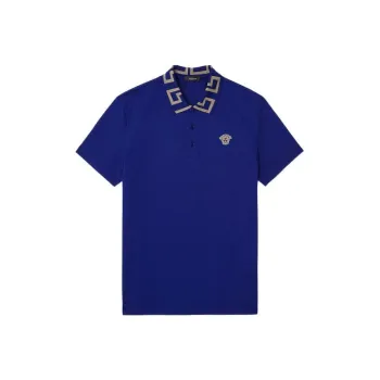 VERSACE VERSACE SS22 Polo Shirt Men's Blue