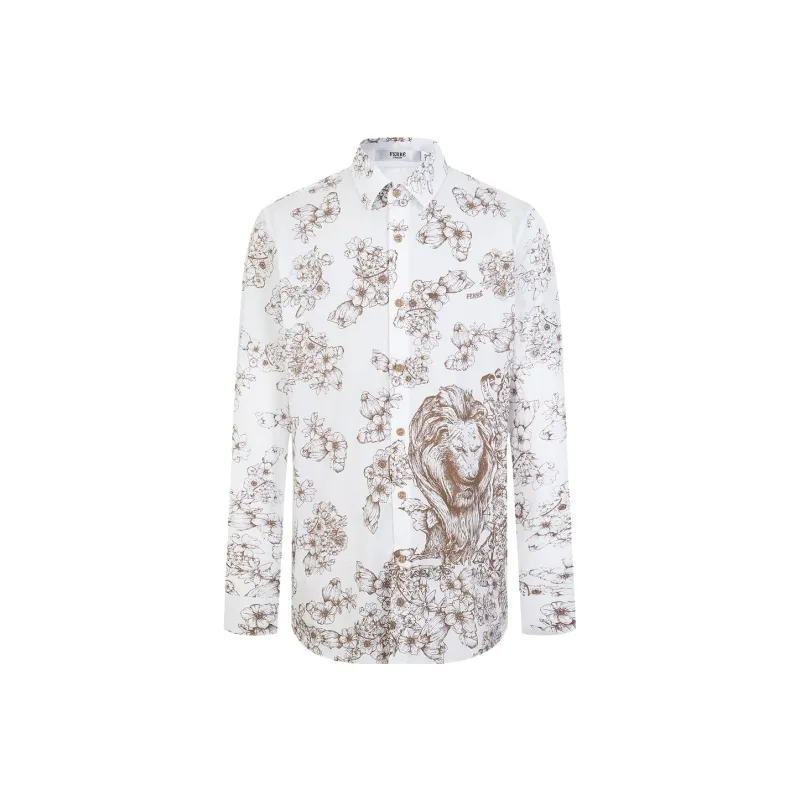 FERRE Shirt Men's Brown With Print-0